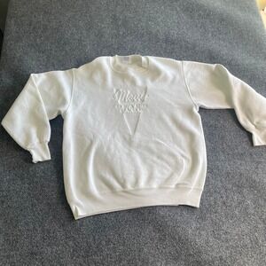 Vintage Crazy Shirt‎ Hawaii Maui Beach Club Embossed Sweatshirt White Large 90s